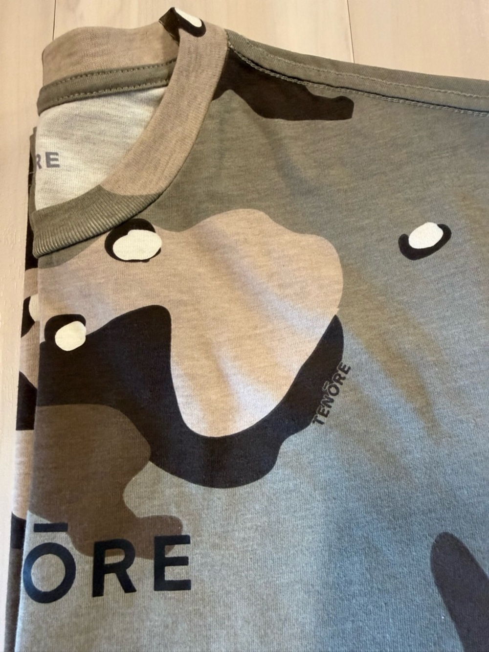 TENORE Classic Logo Camo Tee - Olive & Brown. NWOT. - Picture 7 of 7